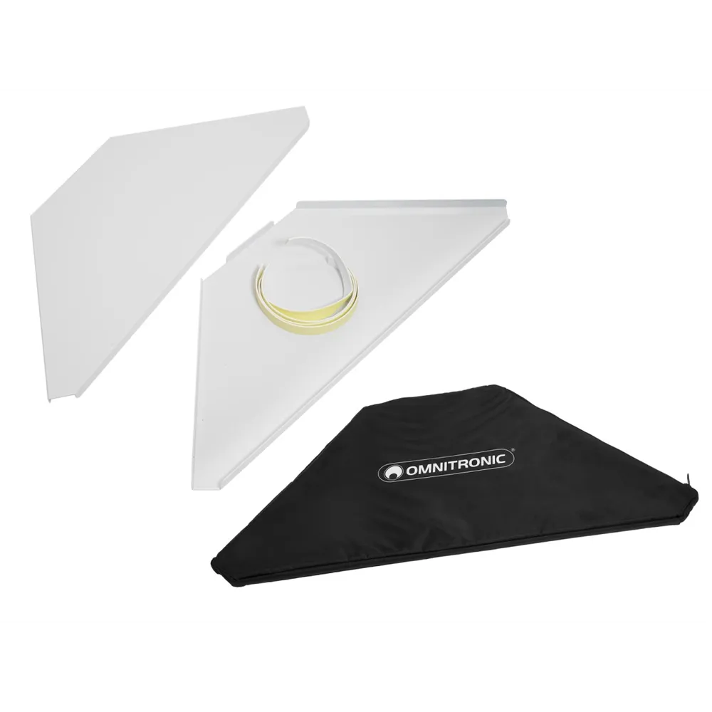 OMNITRONIC Eckplatten inkl. Tasche für Mobile DJ Stand ws