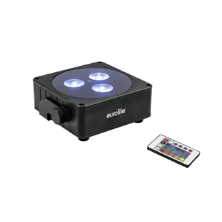EUROLITE AKKU Flat Light 3 sw