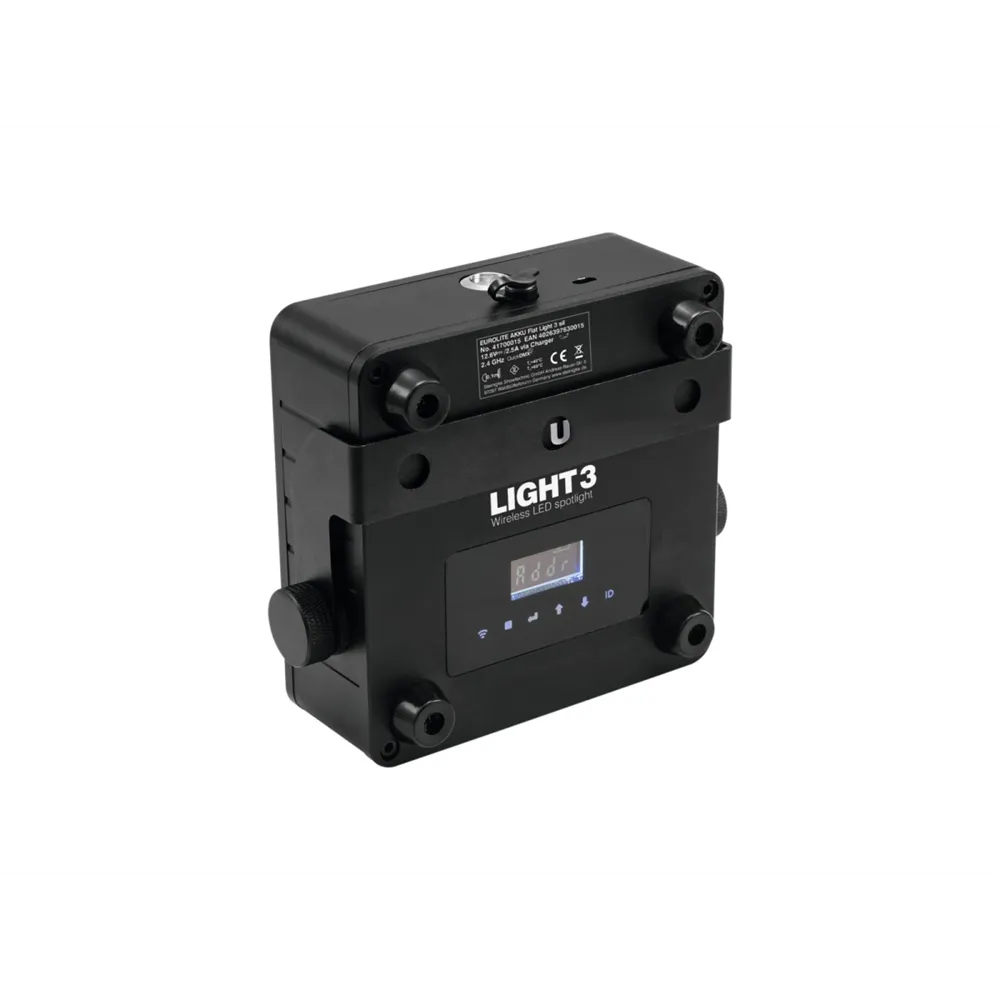 EUROLITE AKKU Flat Light 3 sw