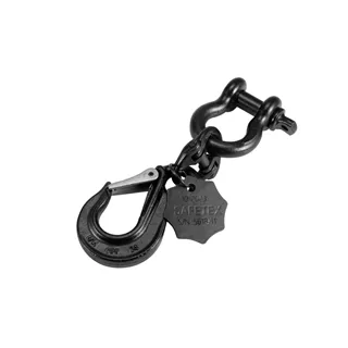 SAFETEX Universal Lasthaken 22cm schwarz eloxiert WLL2000kg