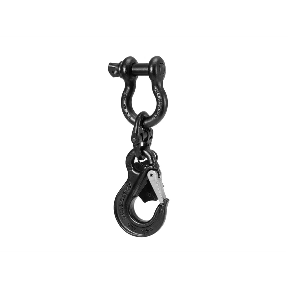 SAFETEX Universal Lasthaken 22cm schwarz eloxiert WLL2000kg