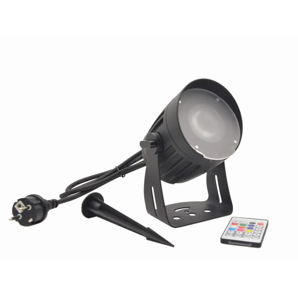 EUROLITE LED Outdoor Spot 15W RGBW QuickDMX mit Erdspieß