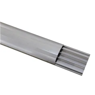 EUROLITE Bodenkabelkanal 75mm breit silber 2m
