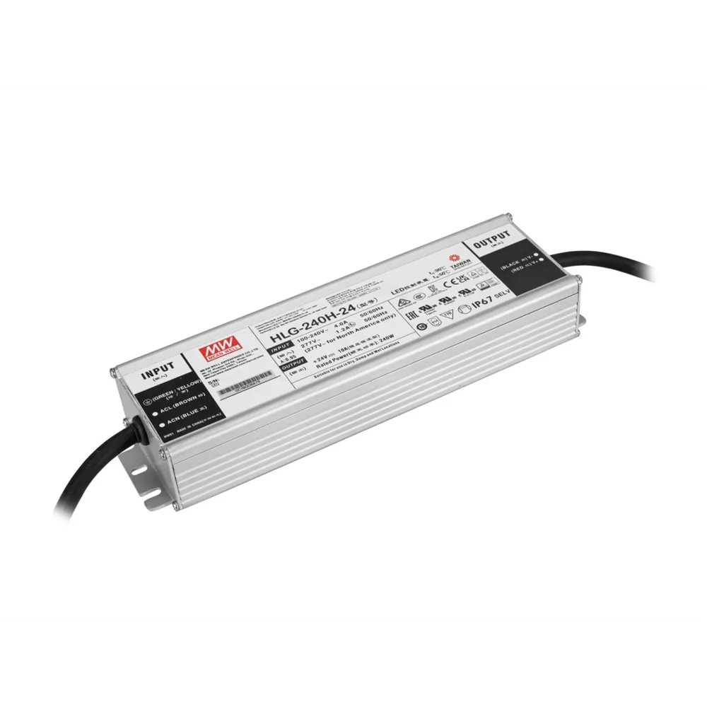 MEANWELL LED-Netzteil 240W / 24V IP67 HLG-240H-24