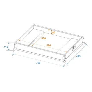 ROADINGER Flightcase ICE-100/ICE-101