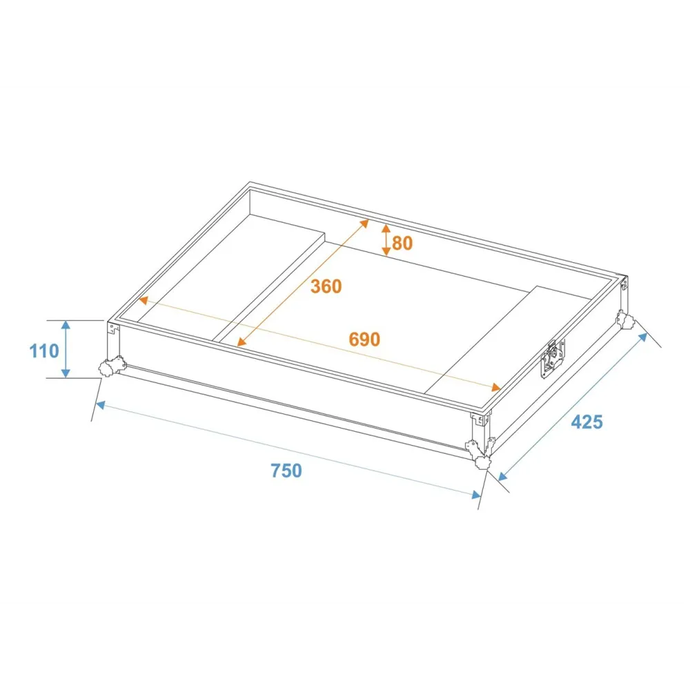 ROADINGER Flightcase ICE-100/ICE-101
