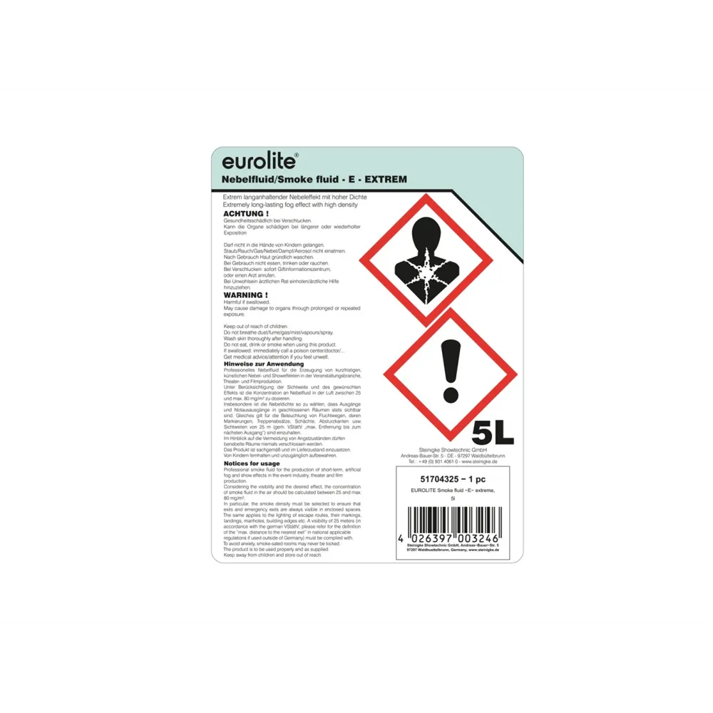 EUROLITE Smoke Fluid -E- Extrem, 5l Nebelfluid