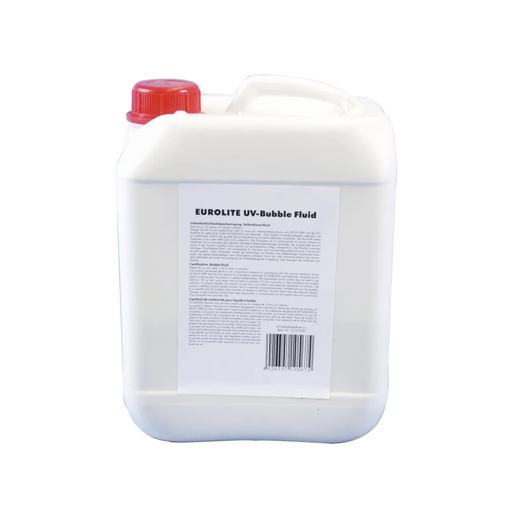 EUROLITE UV-Seifenblasenfluid 5l gelb