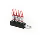 TCM FX CO2 Verteilerblock (4x3/8 in auf 1x3/4 out)