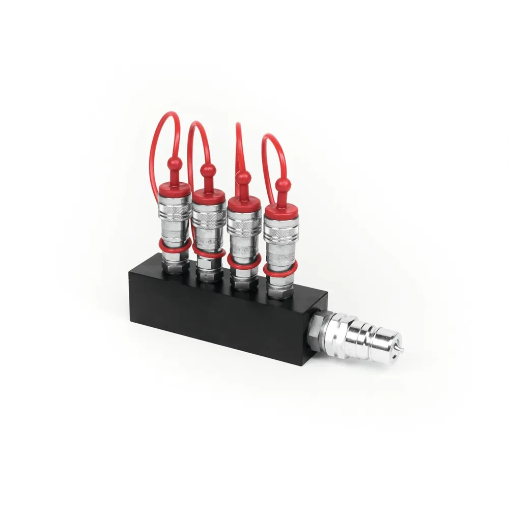 TCM FX CO2 Verteilerblock (4x3/8 in auf 1x3/4 out)