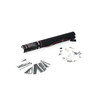 TCM FX Konfetti-Ladung elektrisch 50cm, weiß/silber