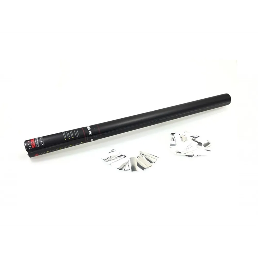 TCM FX Konfetti-Ladung elektrisch 80cm, weiß/silber
