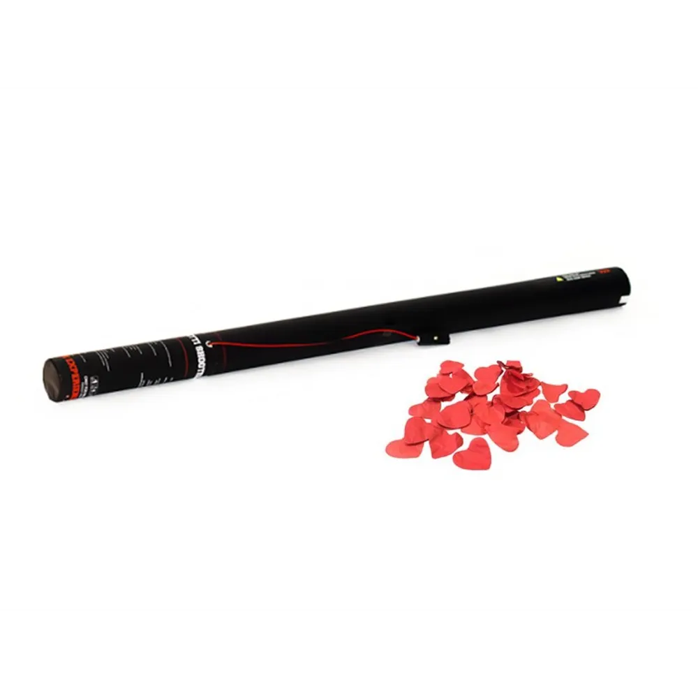 TCM FX Konfetti-Ladung elektrisch 80cm, rote Herzen