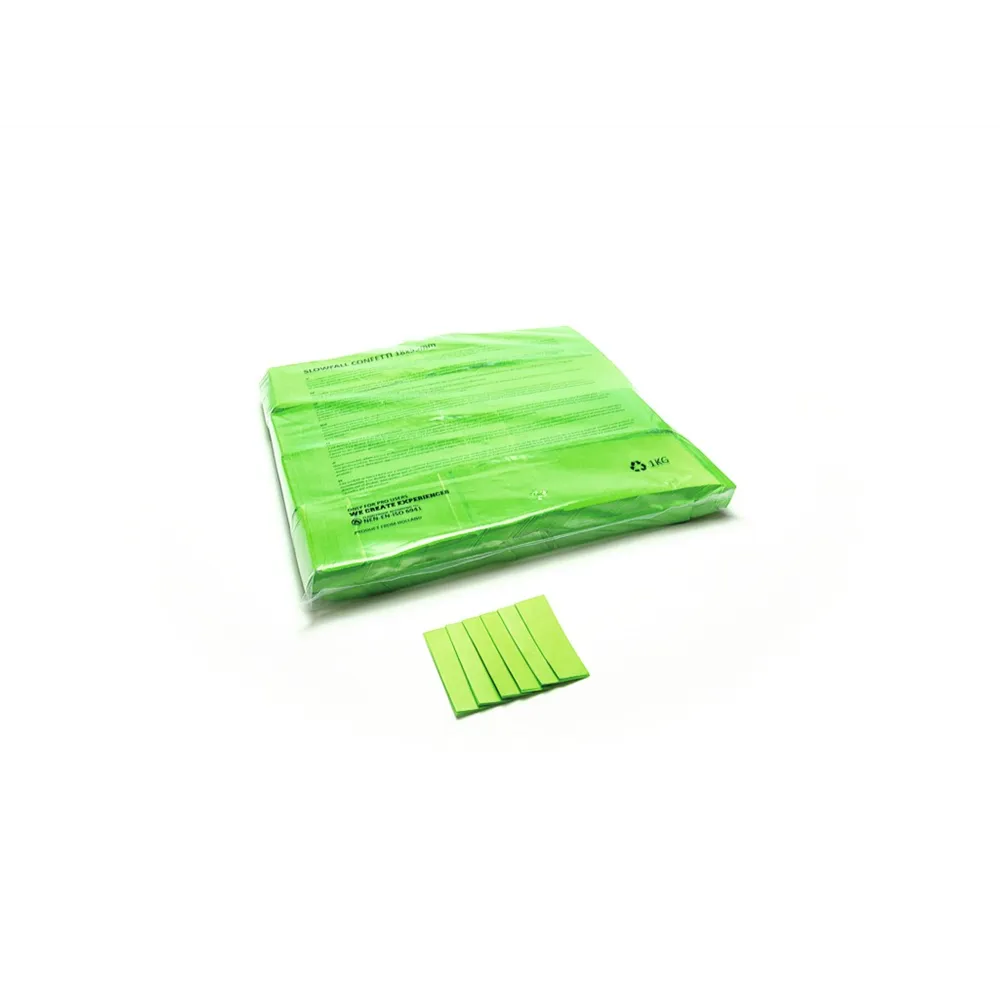 TCM FX Slowfall Konfetti rechteckig 55x18mm, hellgrün, 1kg