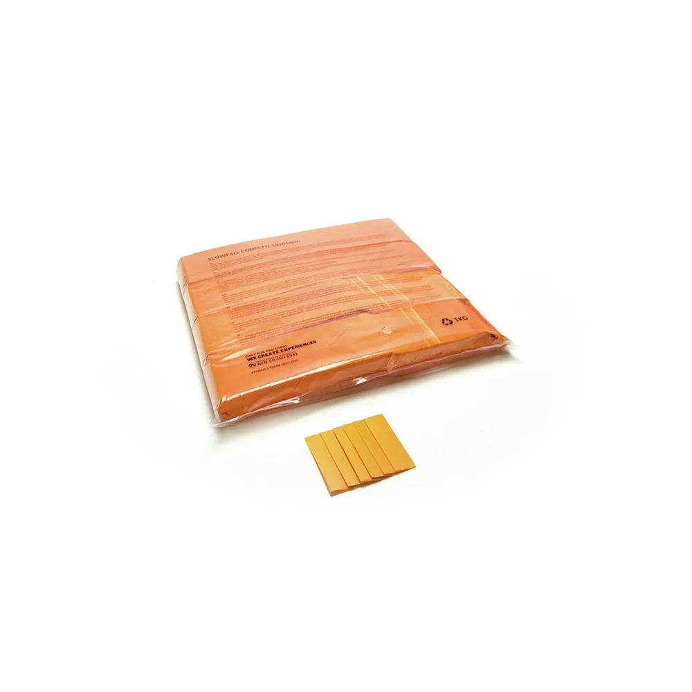 TCM FX Slowfall Konfetti rechteckig 55x18mm, orange, 1kg