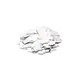 TCM FX Metallic Konfetti rechteckig 55x18mm, weiß, 1kg