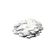 TCM FX Metallic Konfetti rechteckig 55x18mm, silber, 1kg