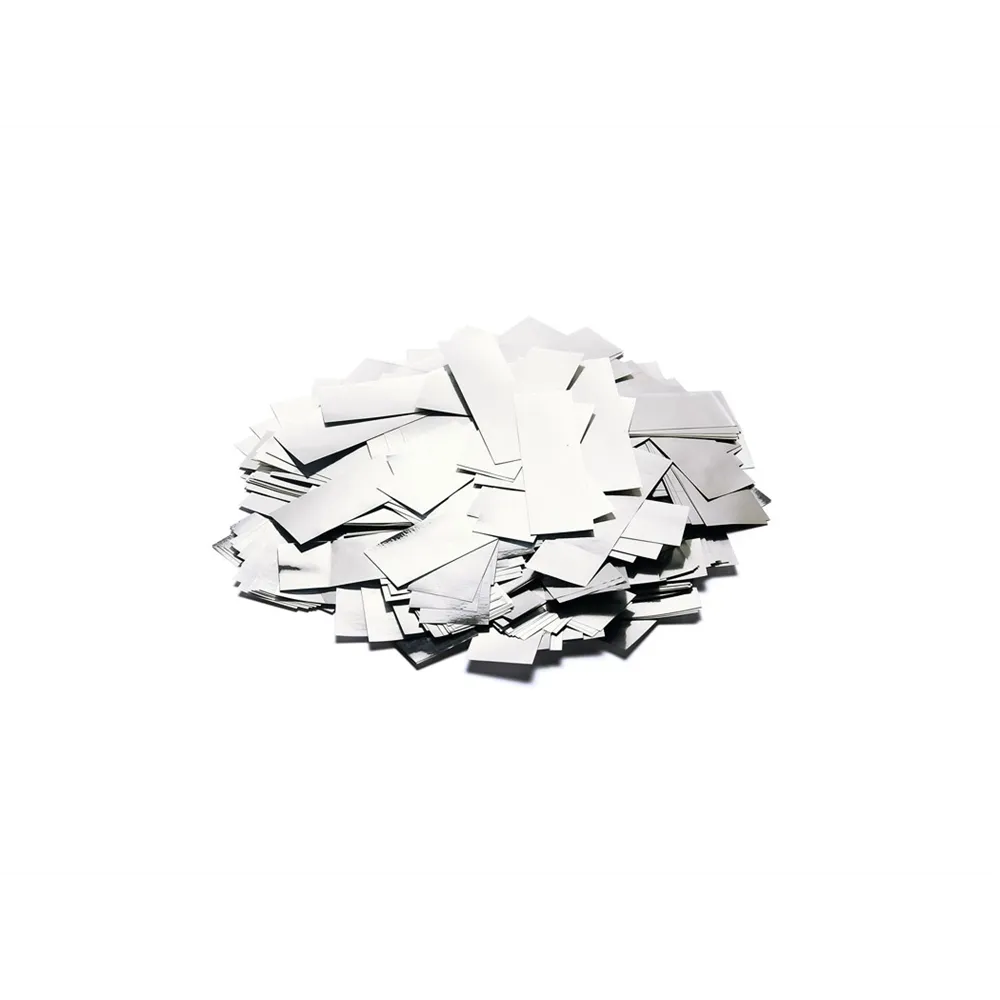 TCM FX Metallic Konfetti rechteckig 55x18mm, silber, 1kg