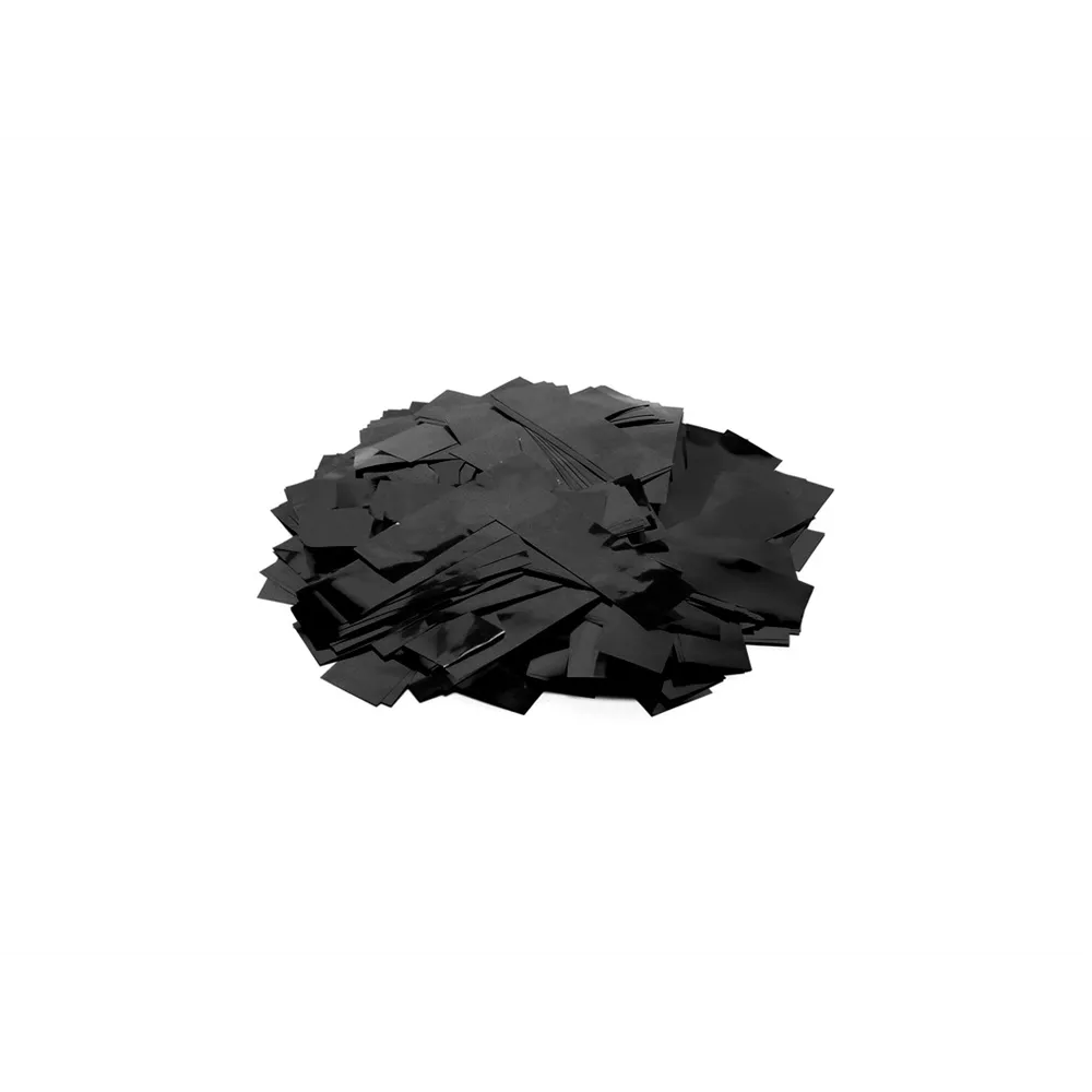 TCM FX Metallic Konfetti rechteckig 55x18mm, schwarz, 1kg