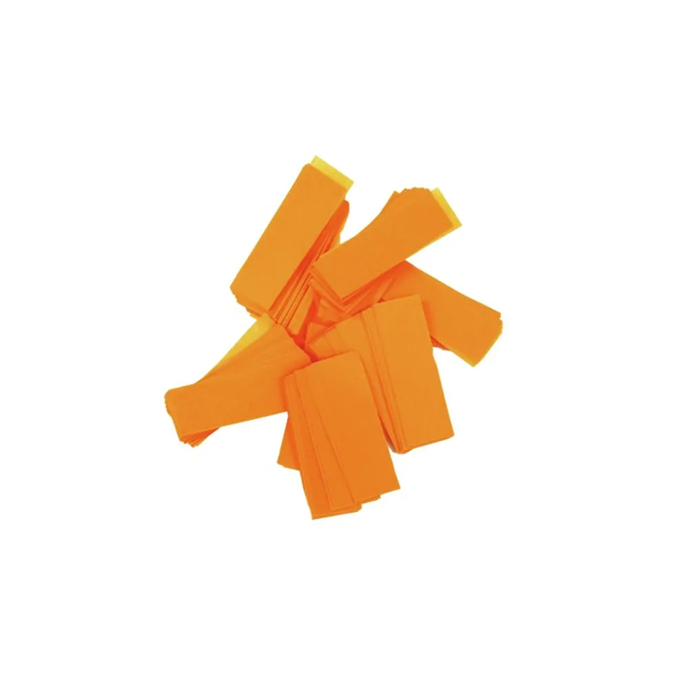 TCM FX Slowfall Konfetti rechteckig 55x18mm, neonorange, UV-aktiv, 1kg