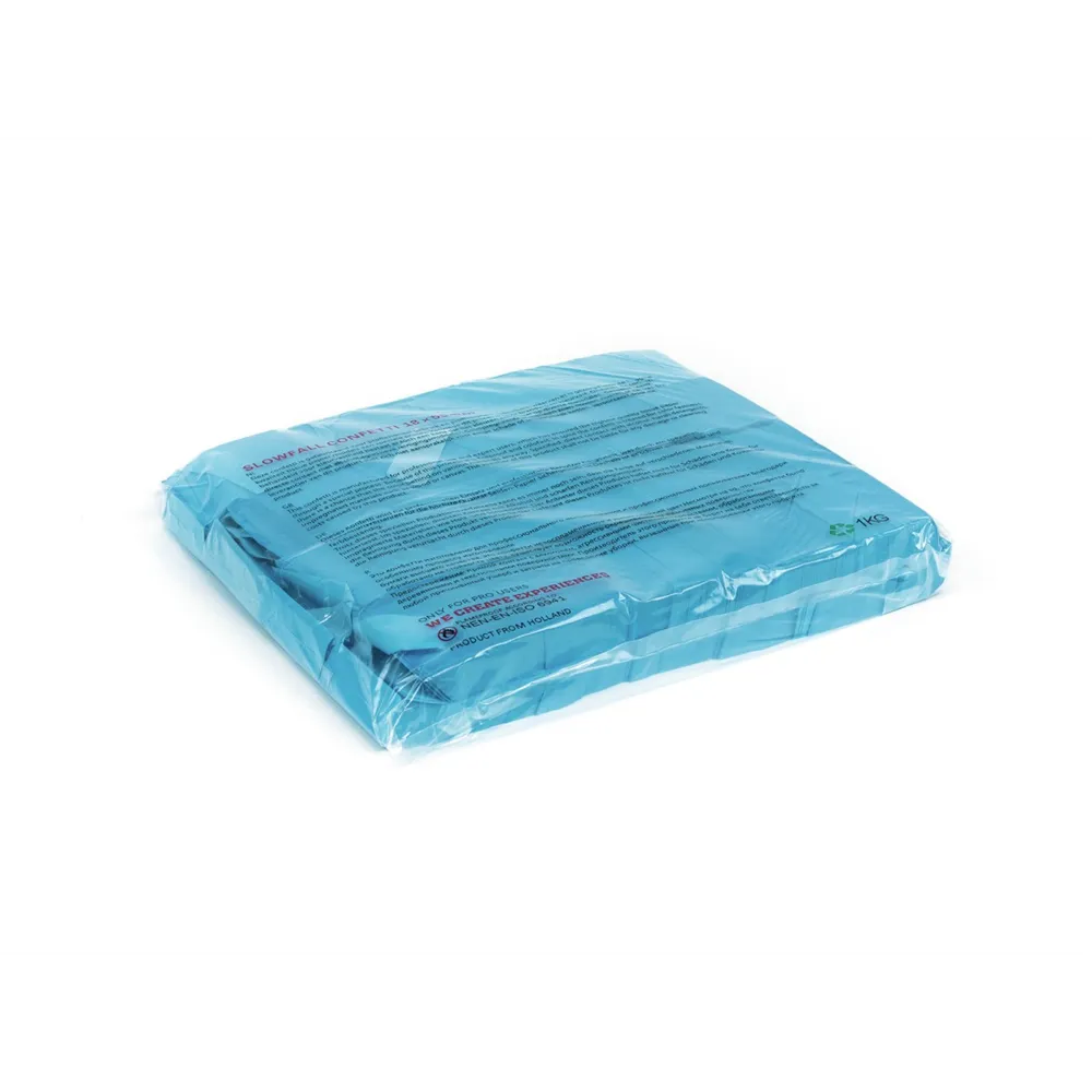 TCM FX Slowfall Konfetti rechteckig 55x18mm, neonblau, UV-aktiv, 1kg