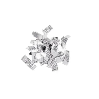 TCM FX Metallic Konfetti rechteckig 55x18mm, silber, Lasereffekt, 1kg