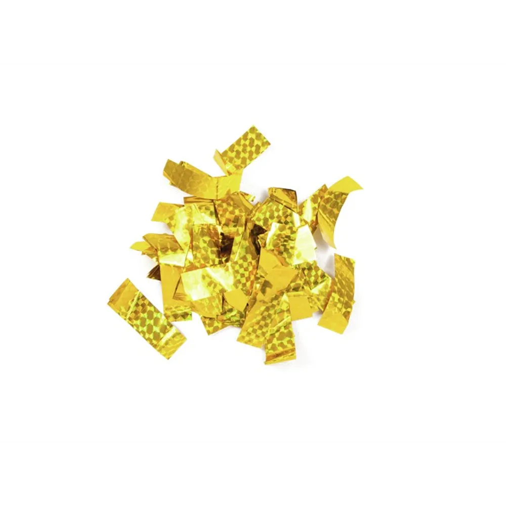 TCM FX Metallic Konfetti rechteckig 55x18mm, gold, Lasereffekt, 1kg