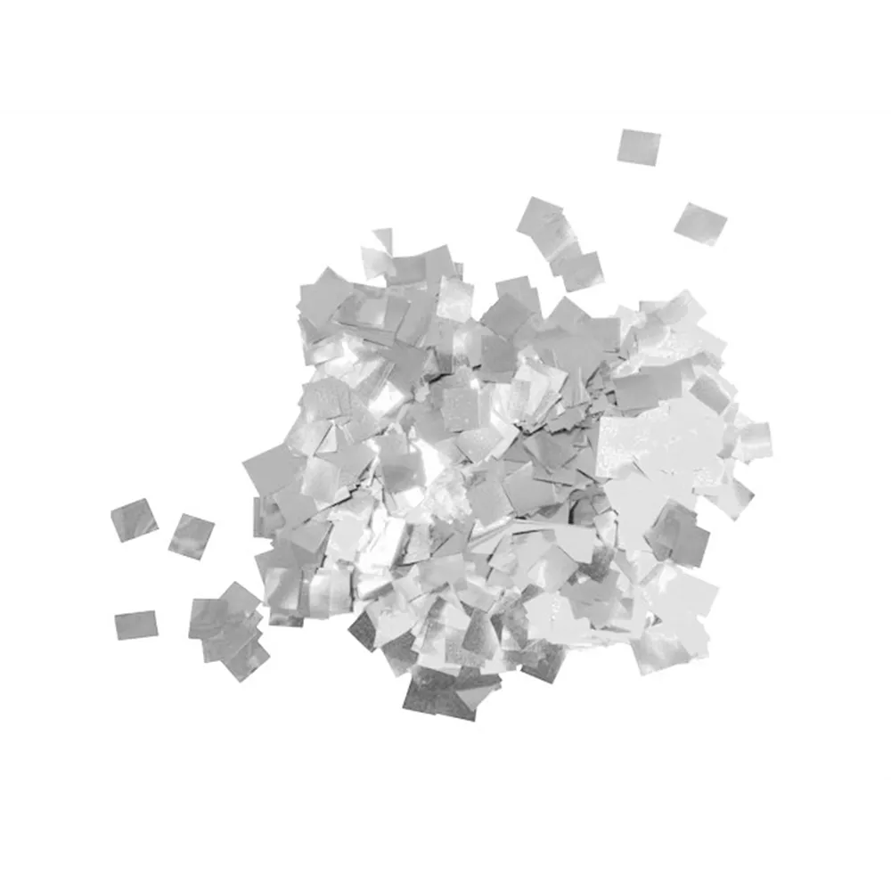 TCM FX Metallic Konfetti Regentropfen 6x6mm, silber, 1kg