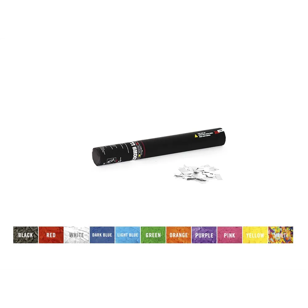 TCM FX Konfetti-Shooter 50cm, weiß/silber