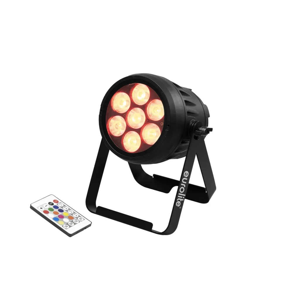 EUROLITE LED IP PAR 7x10W RGBL Spot
