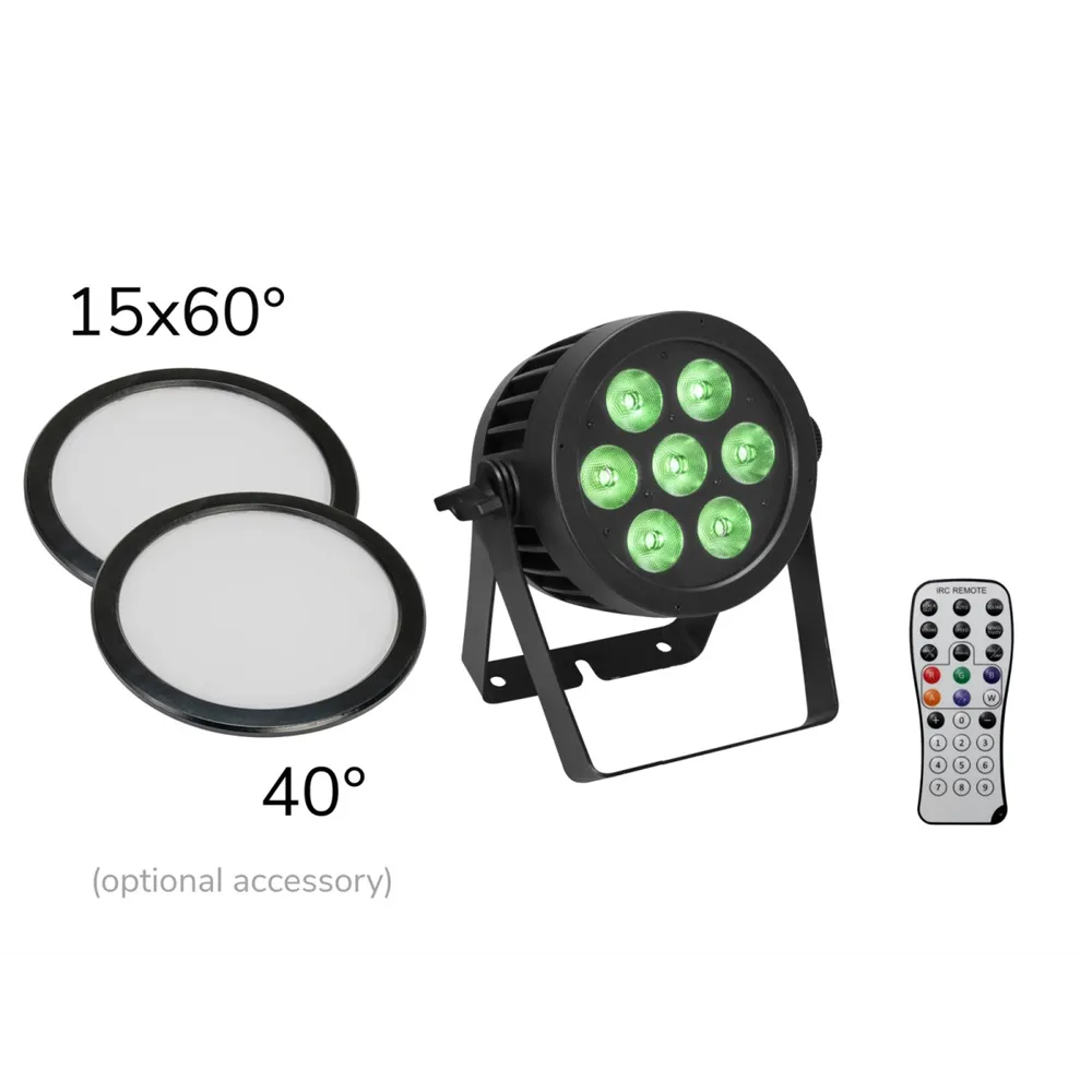 EUROLITE LED IP PAR 7x8W QCL Spot