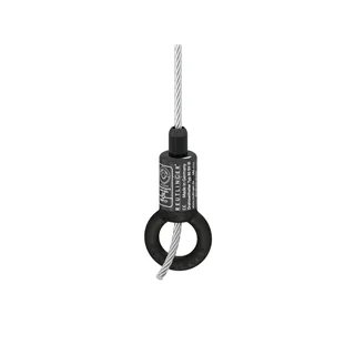 REUTLINGER Drahtseilhalter Typ 80SVIII-RING sw