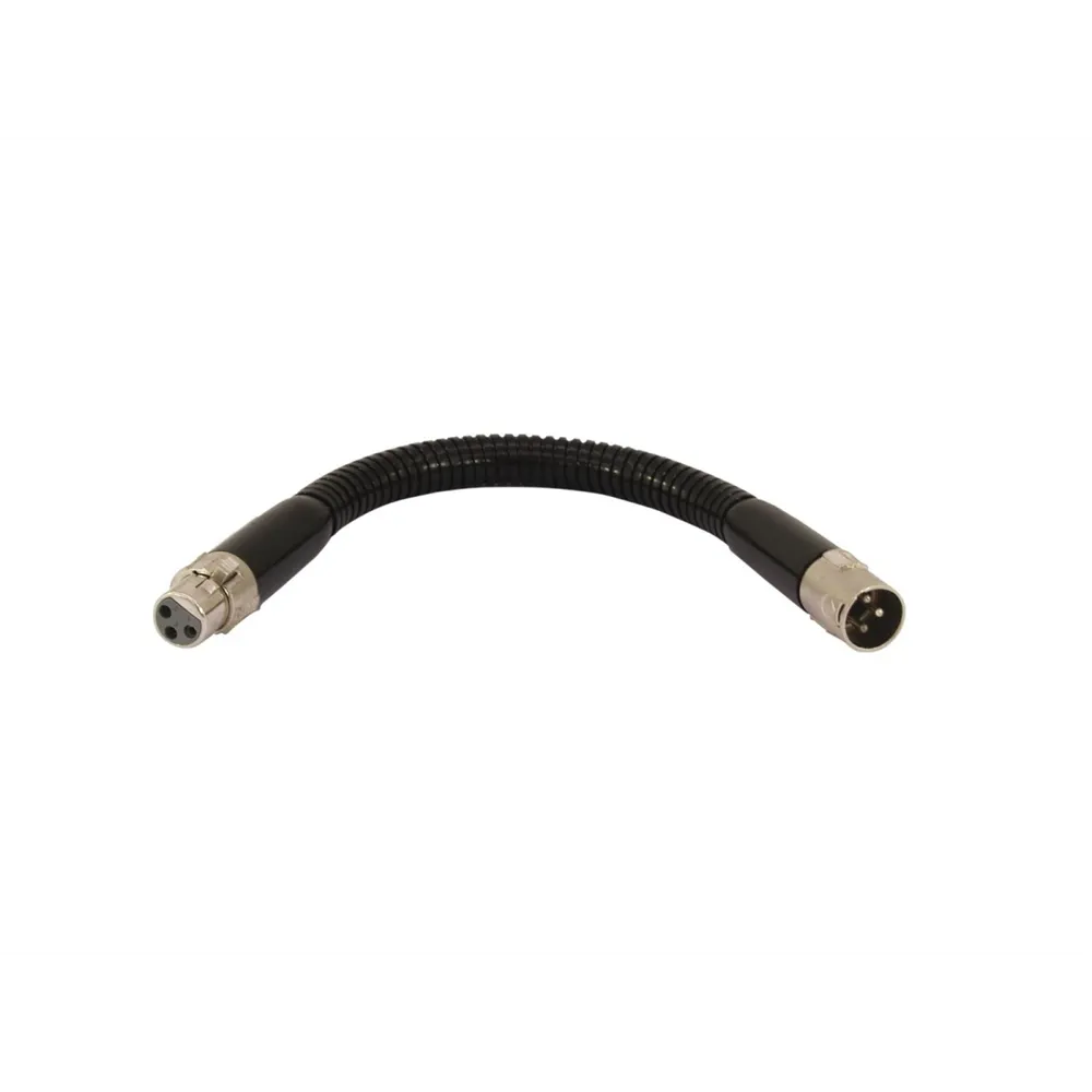 OMNITRONIC Schwanenhals schwarz XLR/XLR, 47cm