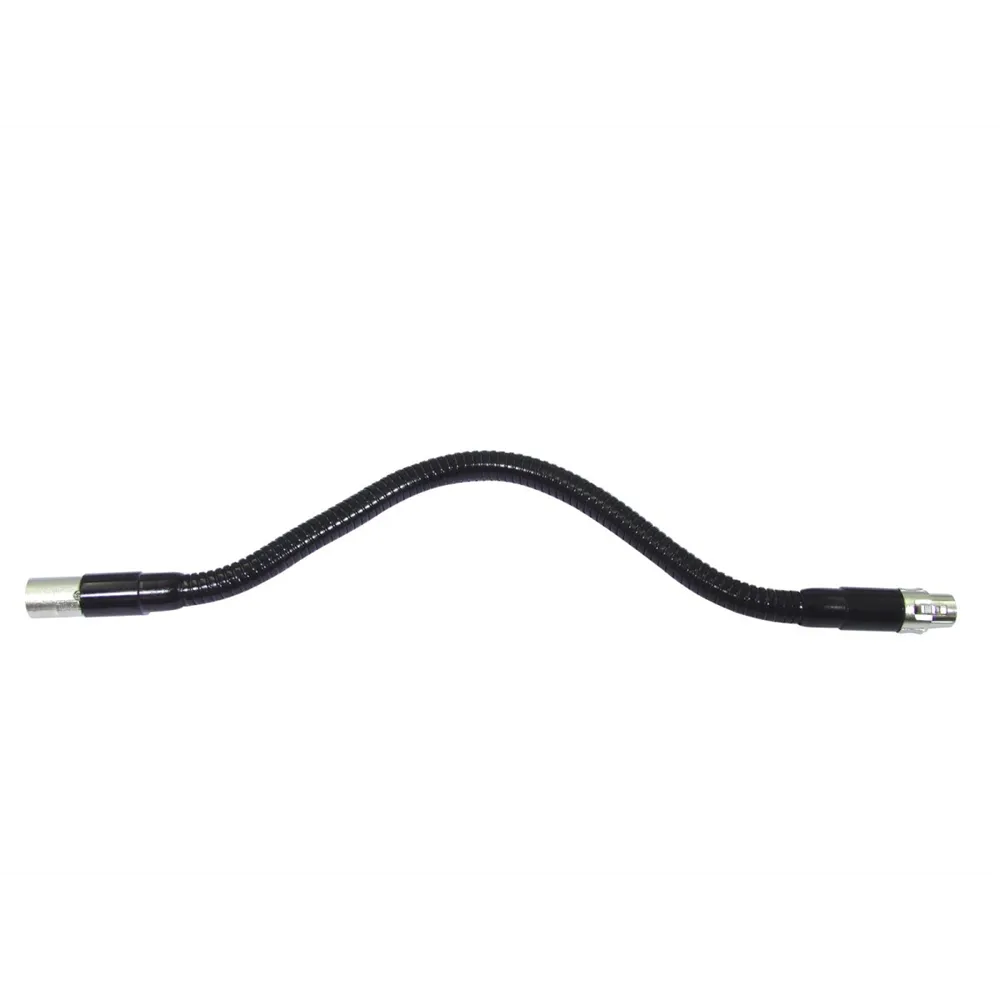OMNITRONIC Schwanenhals schwarz XLR/XLR, 47cm