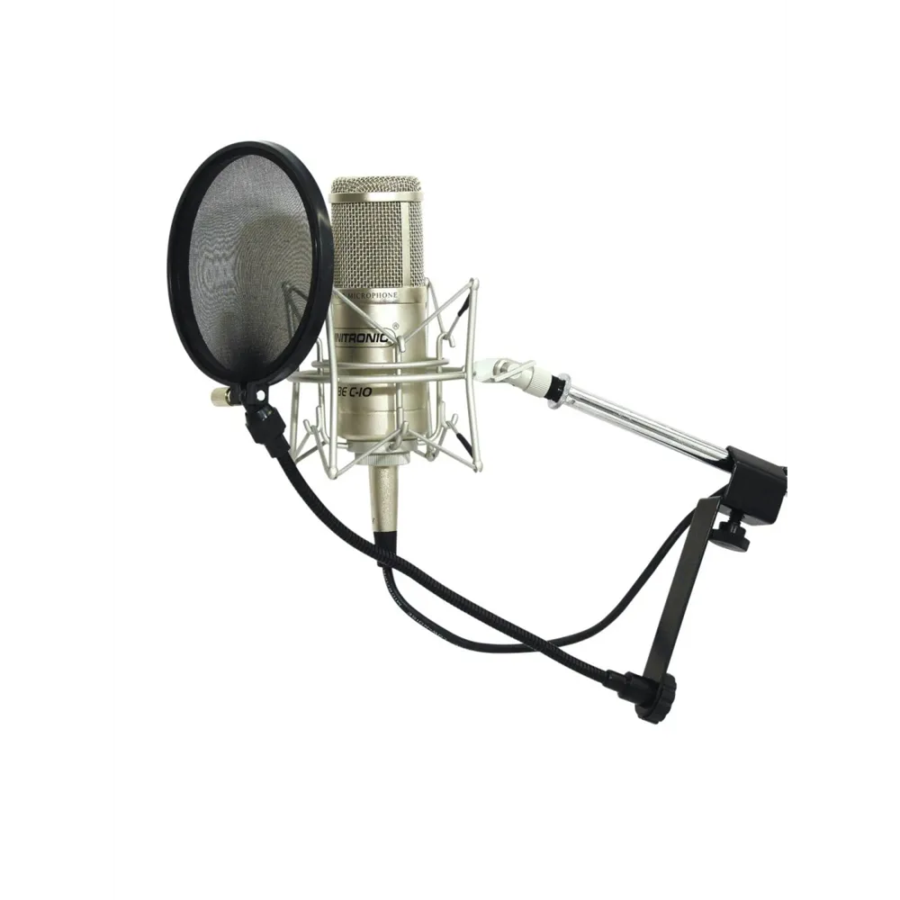 OMNITRONIC Mikrofon-Popfilter schwarz