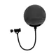 OMNITRONIC Mikrofon-Popfilter, Metall schwarz