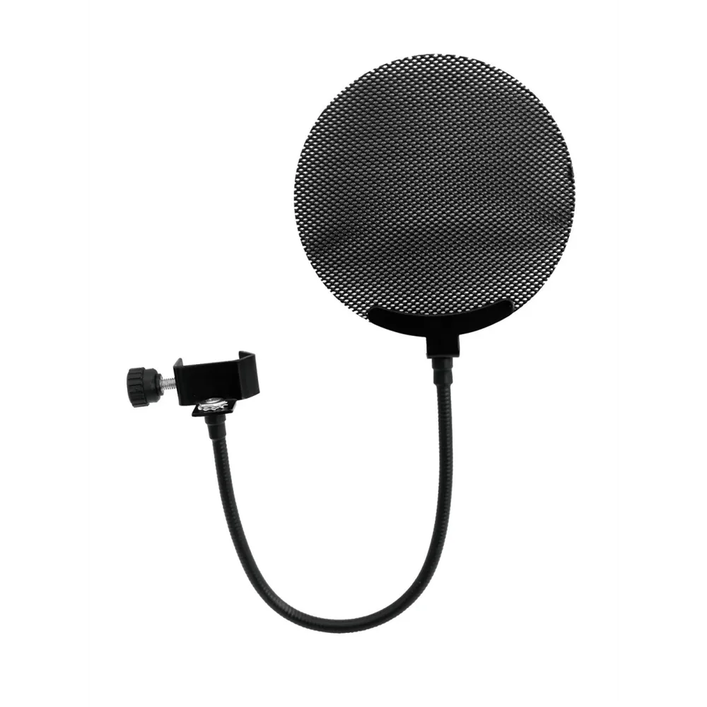 OMNITRONIC Mikrofon-Popfilter, Metall schwarz