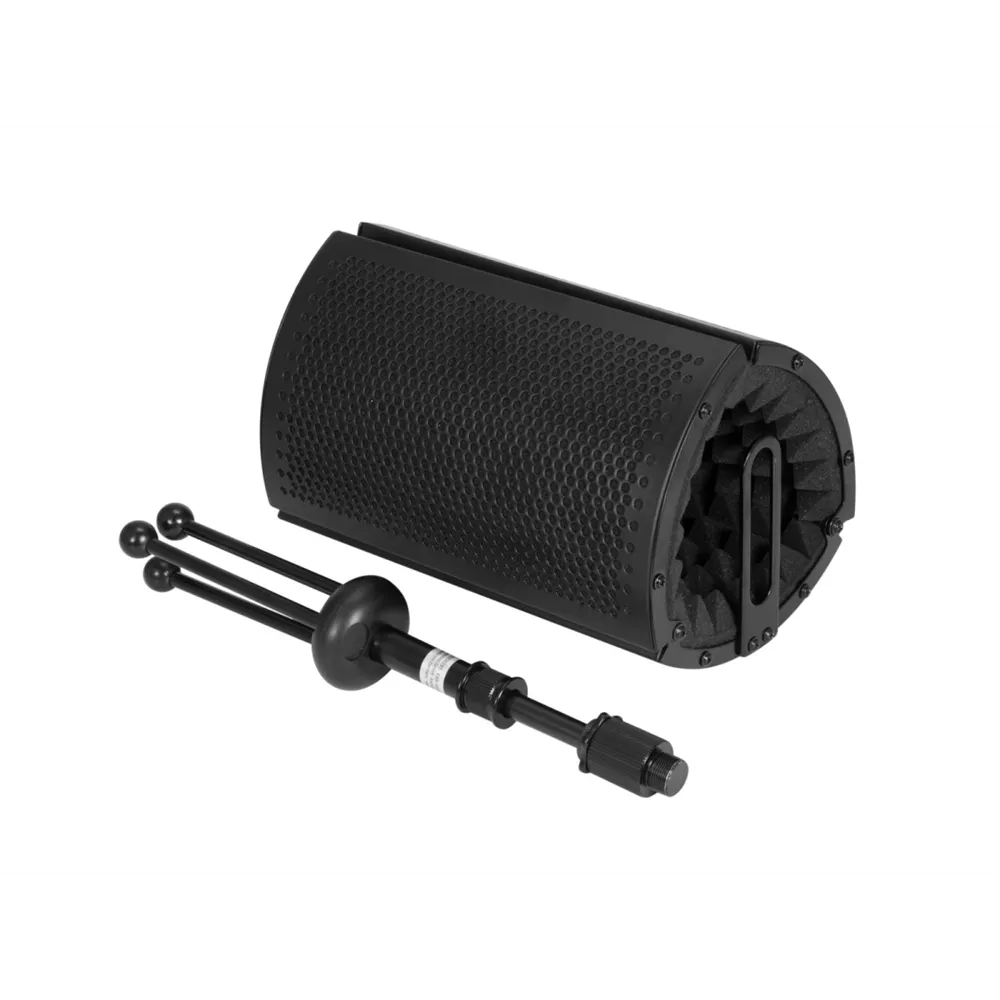 OMNITRONIC AS-04 Tisch-Mikrofon-Absorbersystem, faltbar inkl. Tripod