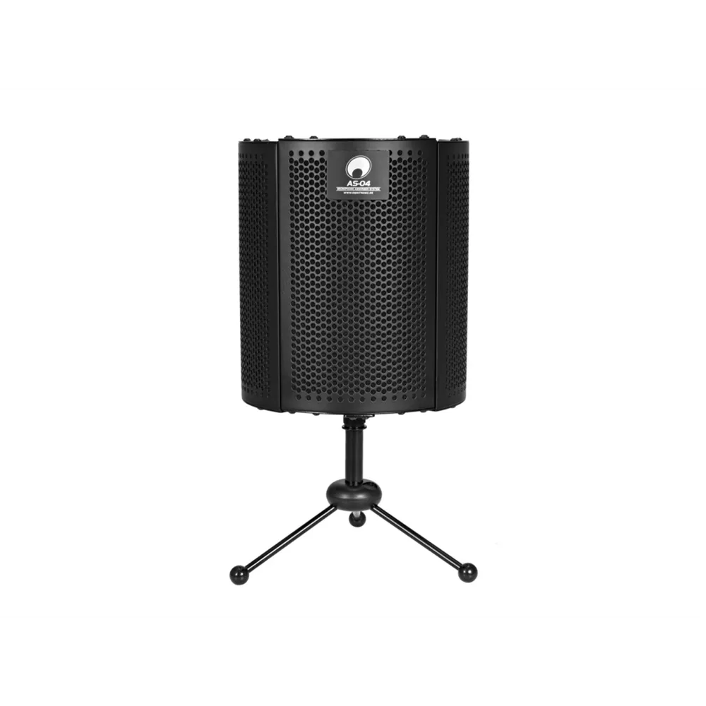 OMNITRONIC AS-04 Tisch-Mikrofon-Absorbersystem, faltbar inkl. Tripod