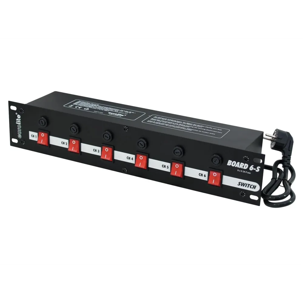 EUROLITE Board 6-S mit 6x Schutzkontakt