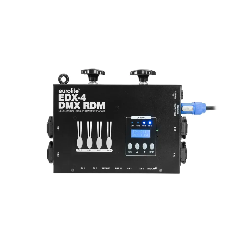 EUROLITE EDX-4 DMX RDM LED-Dimmerpack