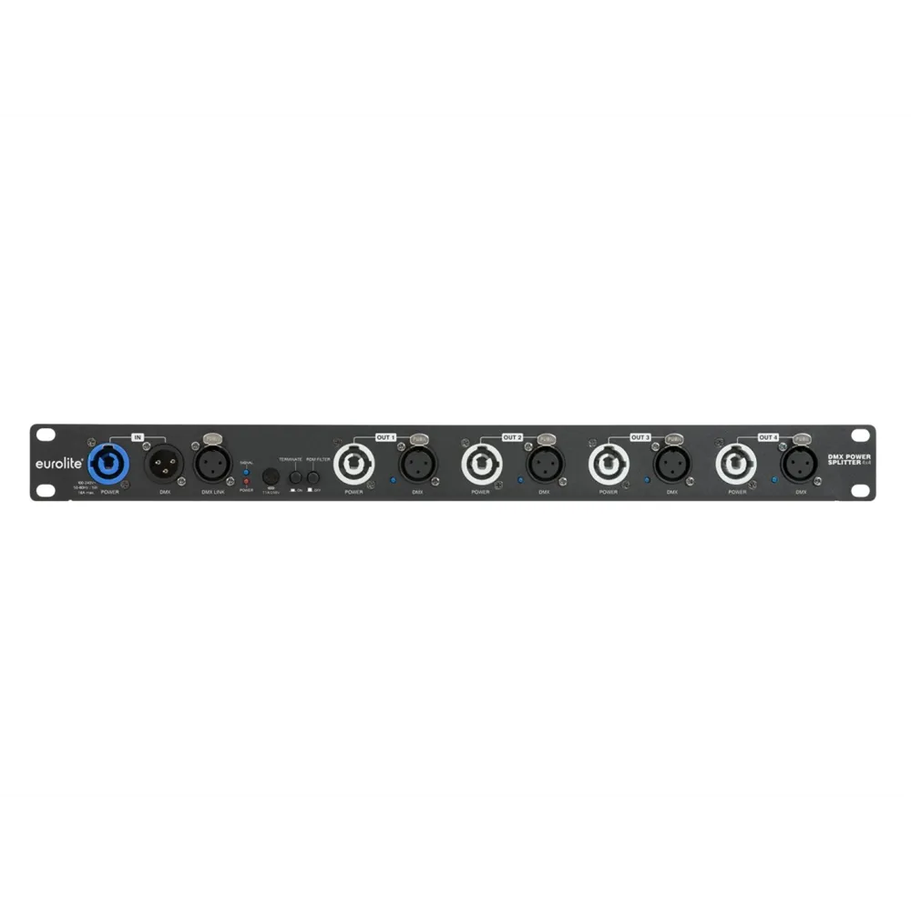 EUROLITE DMX Power Splitter 4x4 3-pol XLR