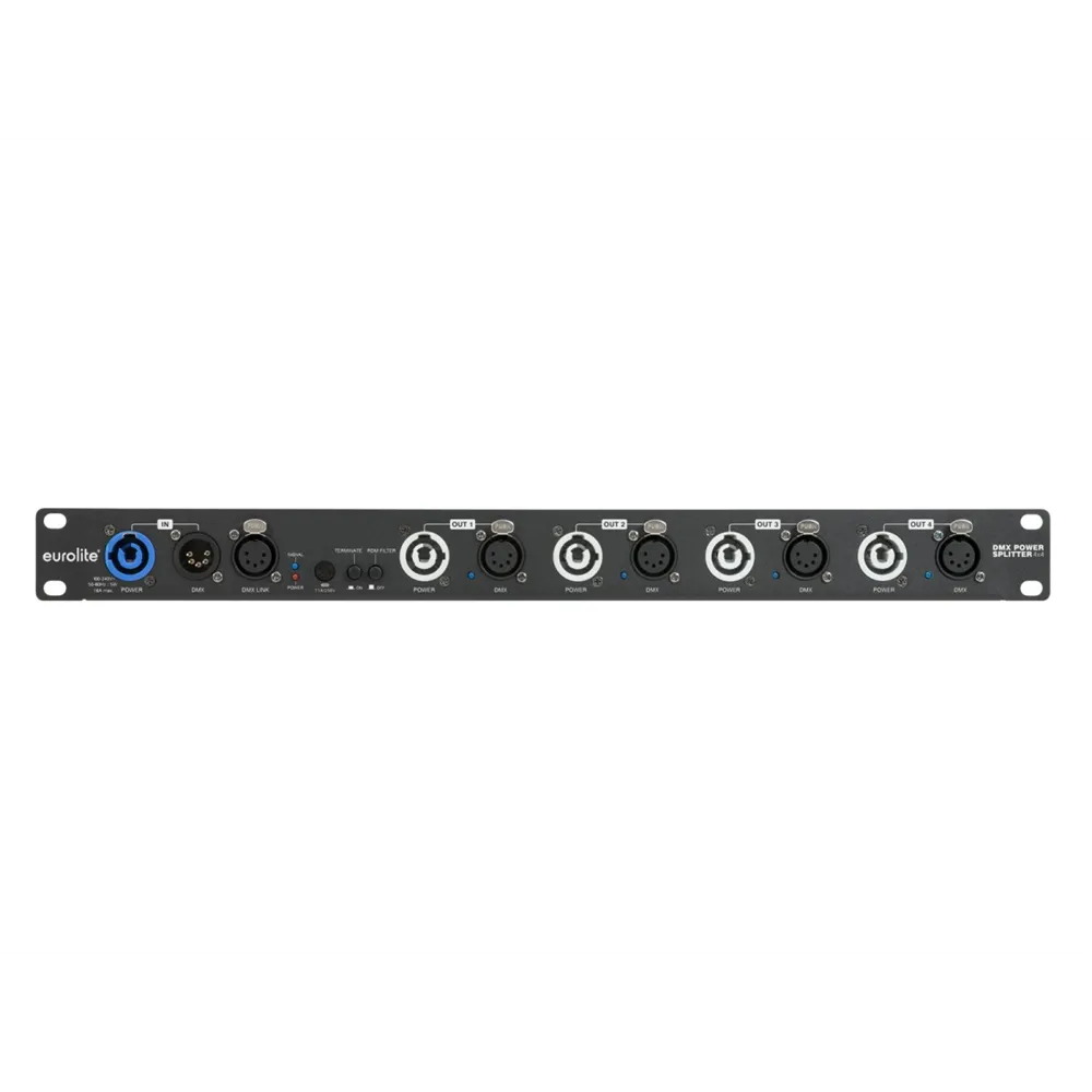 EUROLITE DMX Power Splitter 4x4 5-pol XLR