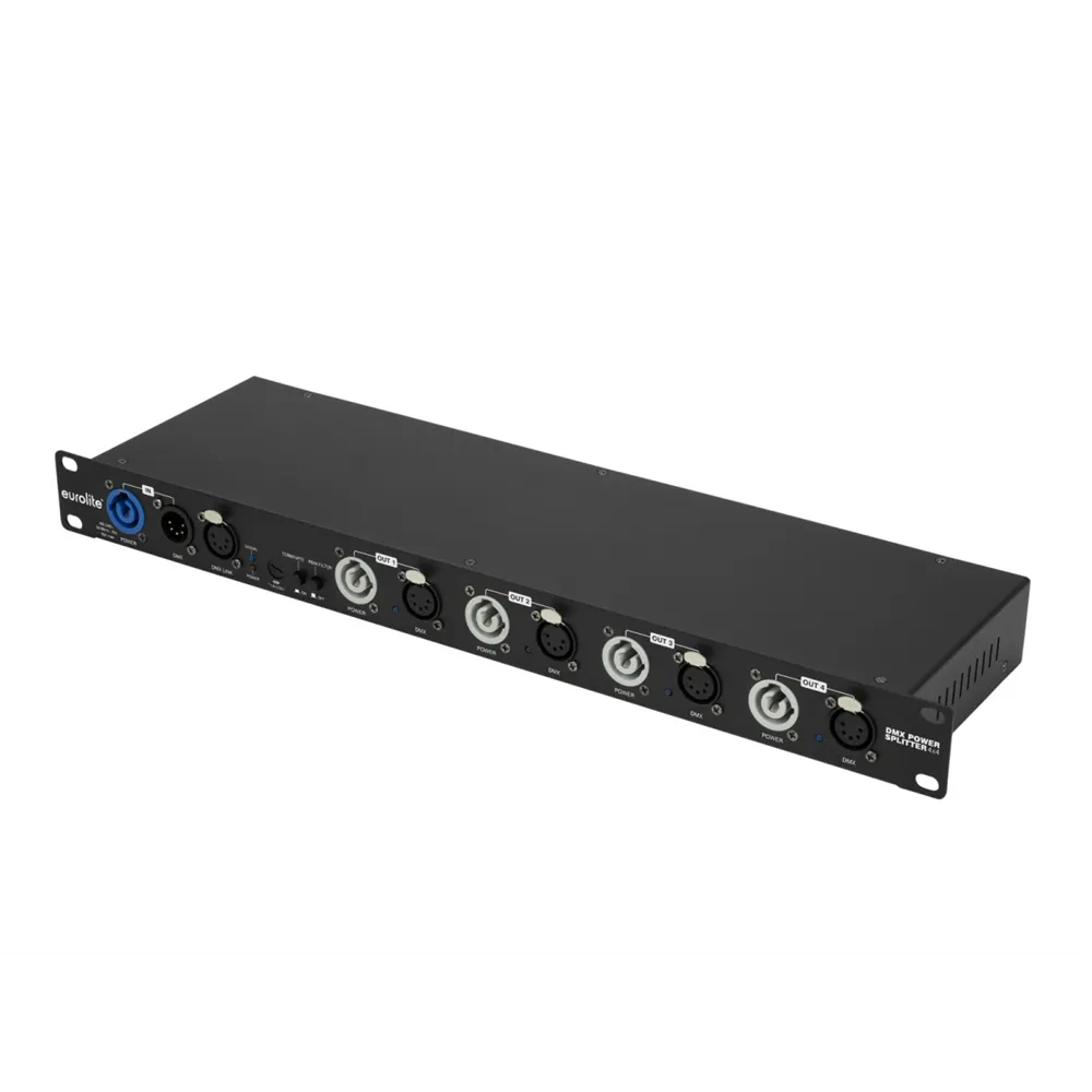 EUROLITE DMX Power Splitter 4x4 5-pol XLR