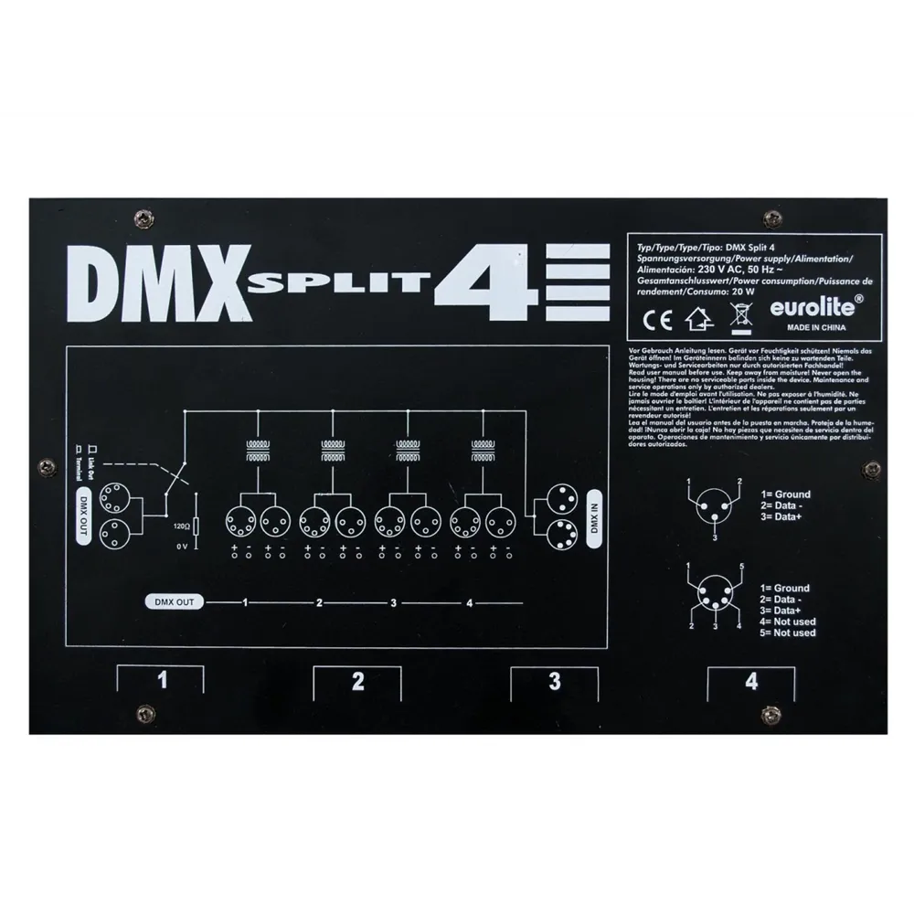 EUROLITE DMX Split 4 Splitter