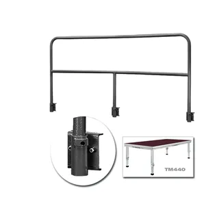GUIL TMQ-02/440 Bühnengeländer 188cm Aluminiumversion sw