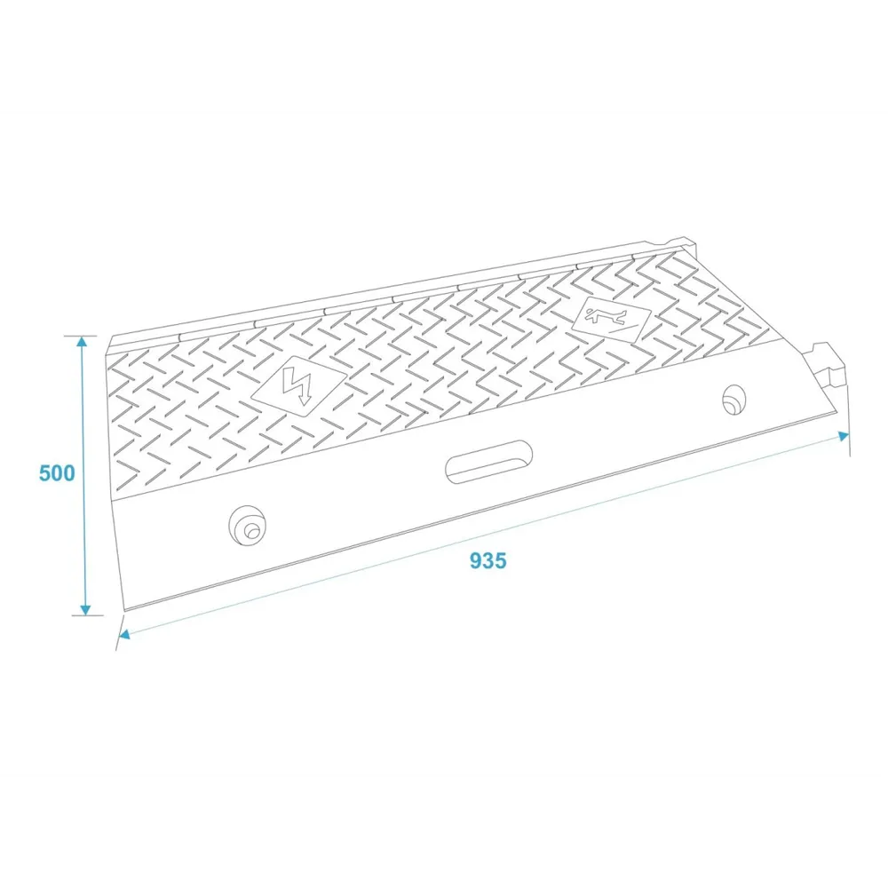 EUROLITE Kabelbrücke 5 Kanäle 900x500x50mm