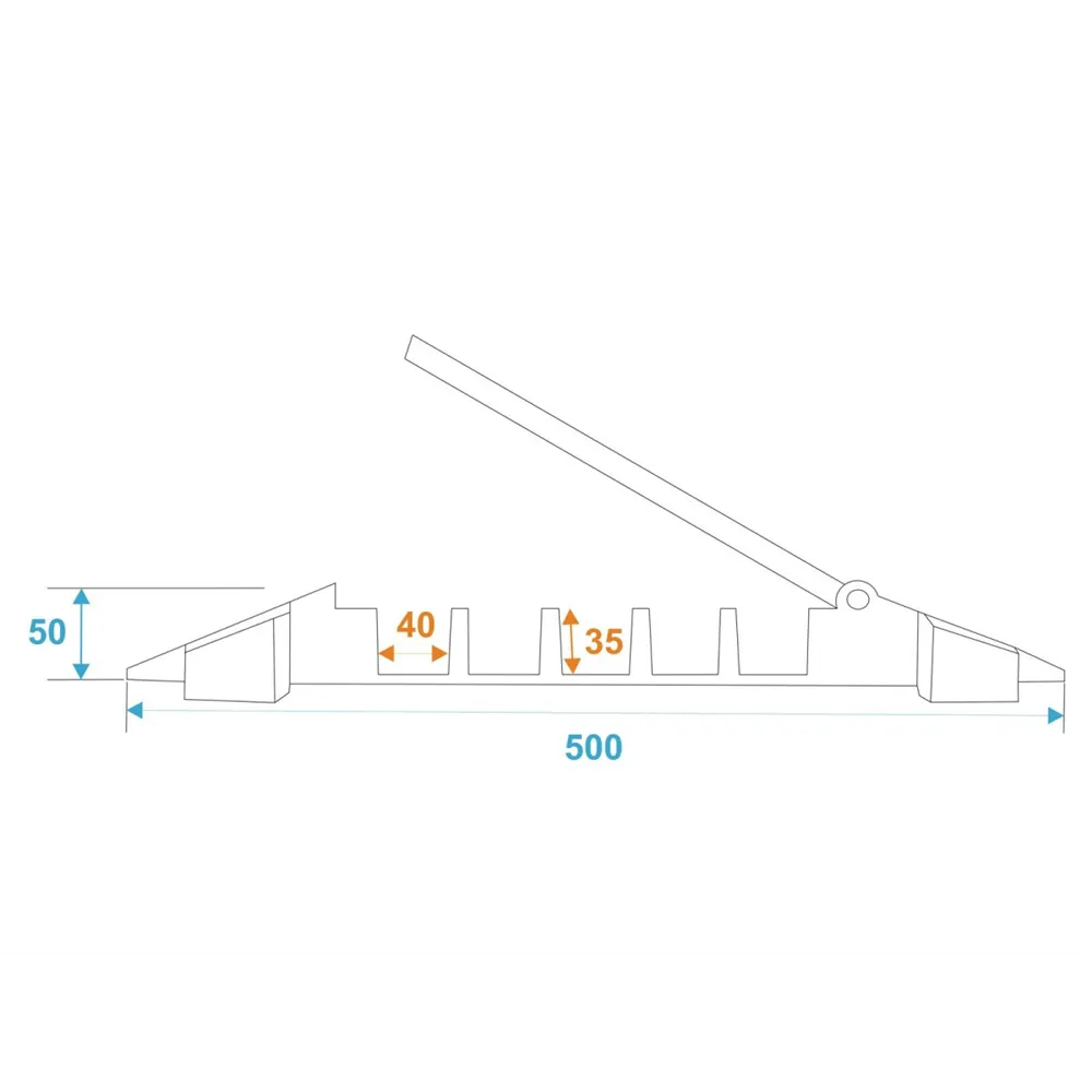 EUROLITE Kabelbrücke 5 Kanäle 900x500x50mm
