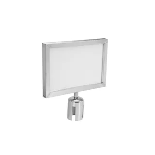 EUROLITE Hinweisschild für Eurolite Barrier 317x215 silber