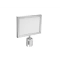EUROLITE Hinweisschild für Eurolite Barrier 317x215 silber